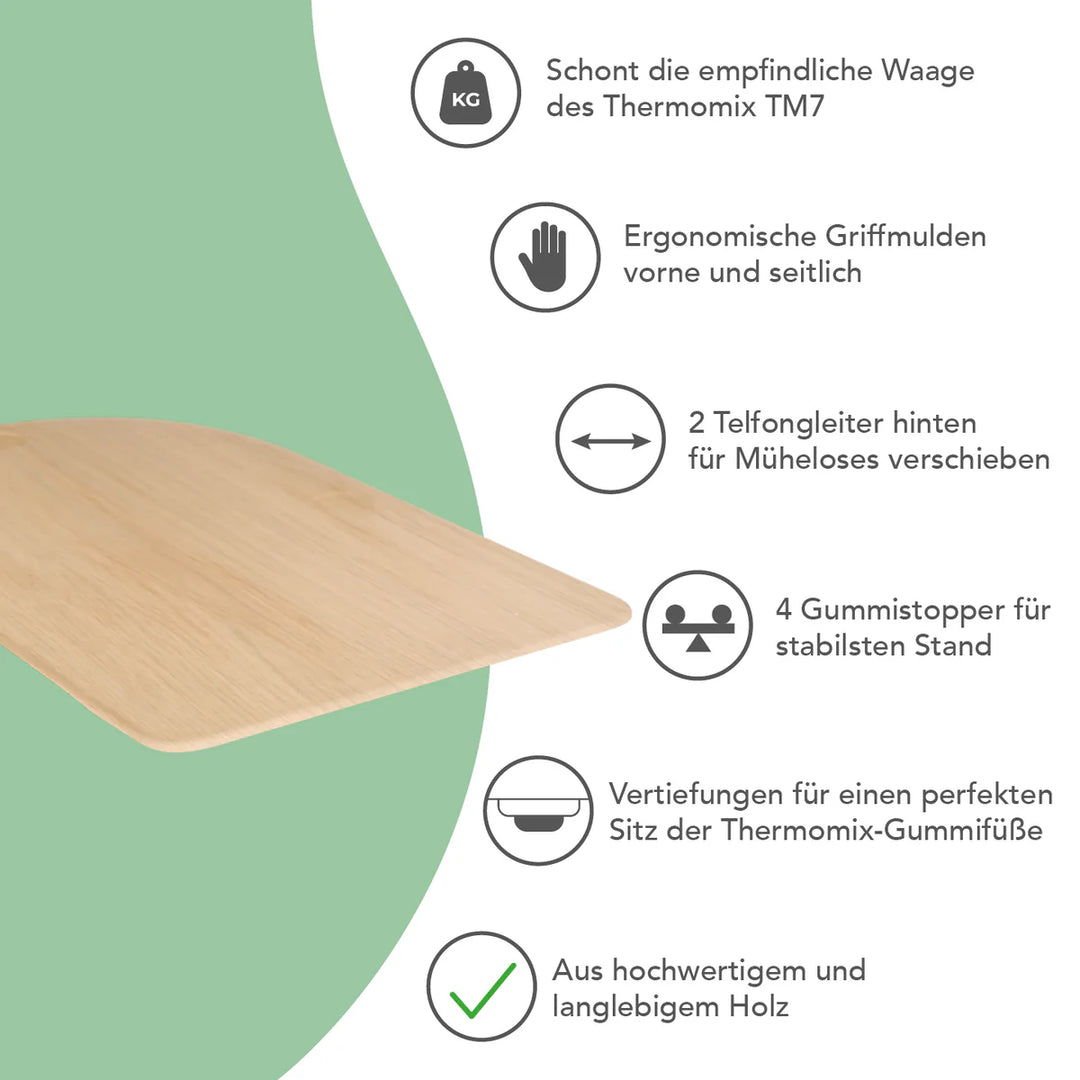 KitchenSlider® H | Premium sliding board for Thermomix TM7