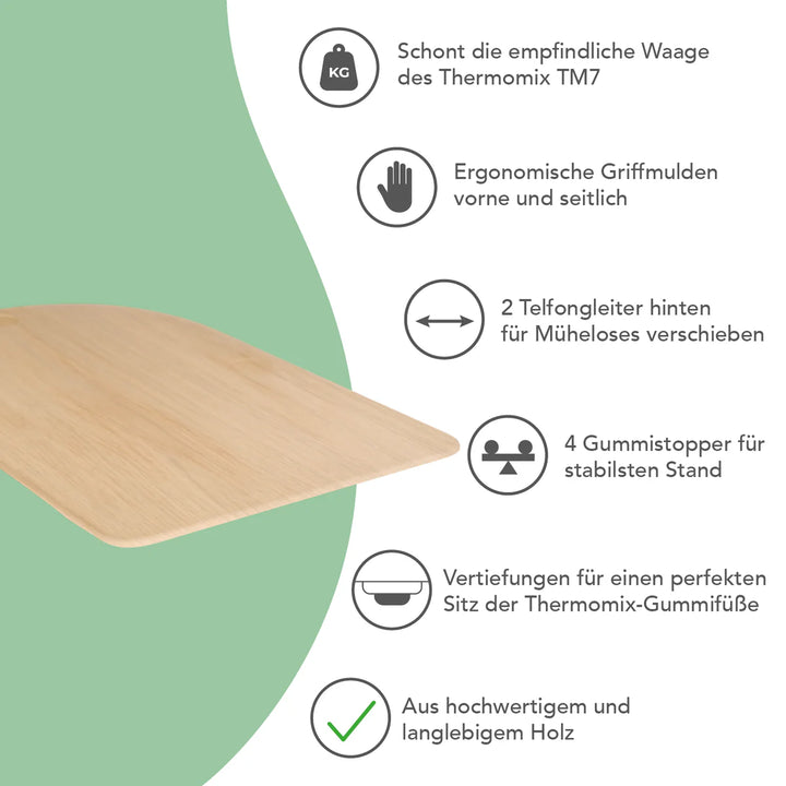 KitchenSlider® H | Premium sliding board for Thermomix TM7