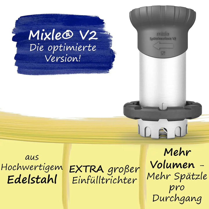 Mixle® Spätzle Attachment V2 - Stainless steel