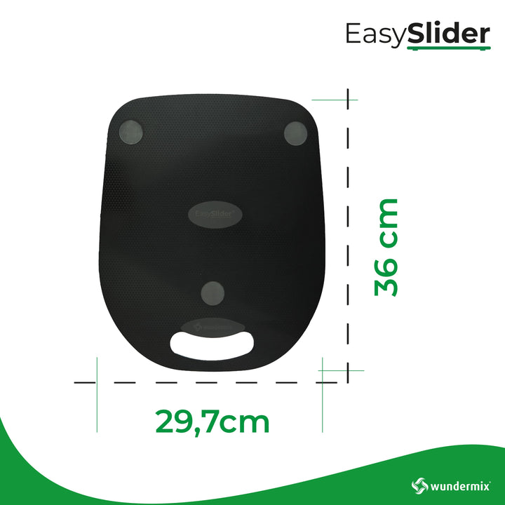 EasySlider® | Diamond Black Special Edition | Acrylic glass sliding board for Thermomix TM6, TM5