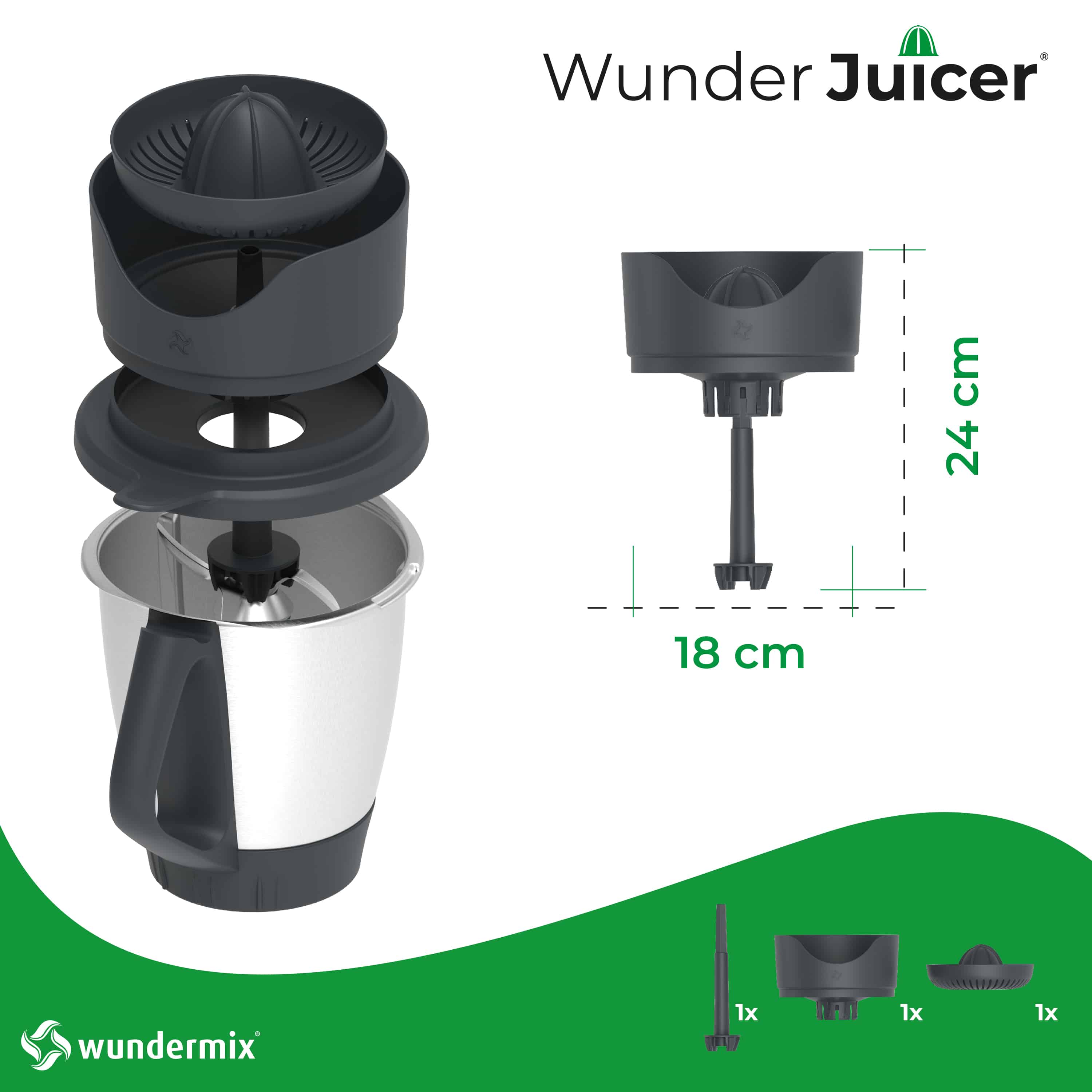 JUICING SET FOR Thermomix TM5/6 Black Container Cutter Kit Cooking